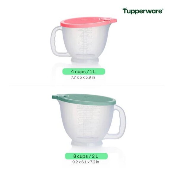New Tupperware Classic Mix N Store Pitchers Set of 2 in two colors - Picture 3 of 3